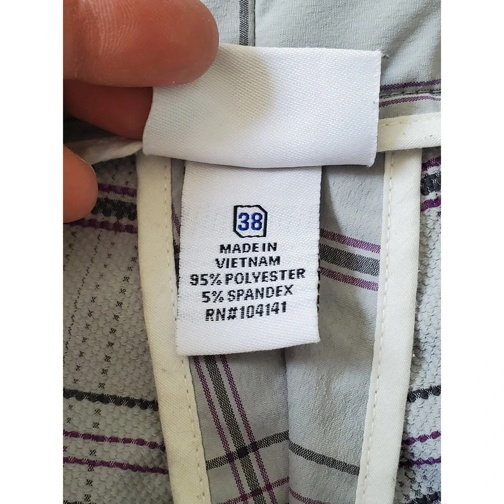 Slazenger Plaid Golf/Bermuda‎ Shorts Men's (Size 38) Flawed/READ DESCRIPTION